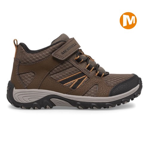 Merrell Outback Mid Winterstiefel Kinder DunkelBraun [DE-YXSEK]